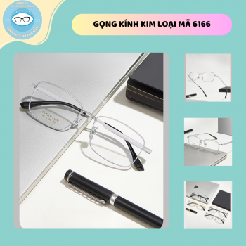 Gọng kim loại mã 6166